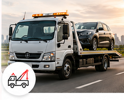 Roadside assistance tow truck
