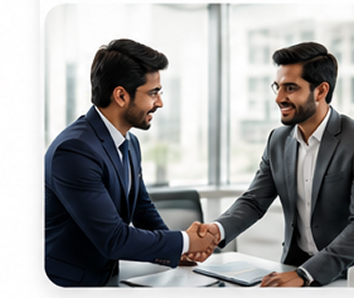 Business development handshake